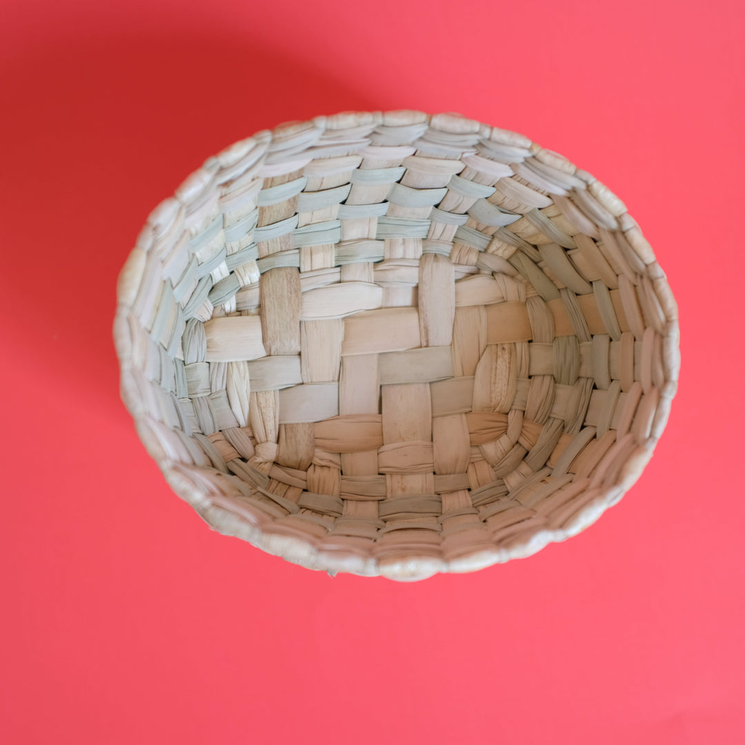 Oval Palm Leaf Basket