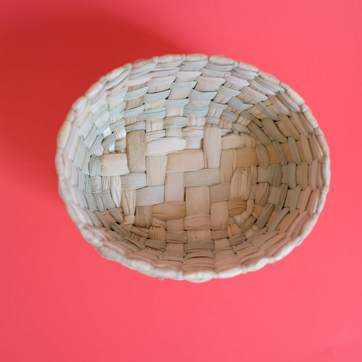 Oval Palm Leaf Basket