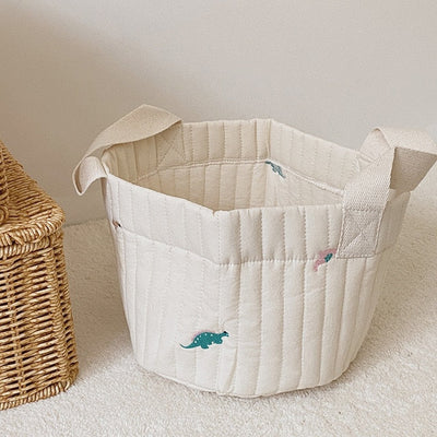 Cute Bear Embroidery Storage Basket