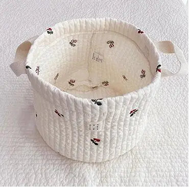 Cute Bear Embroidery Storage Basket