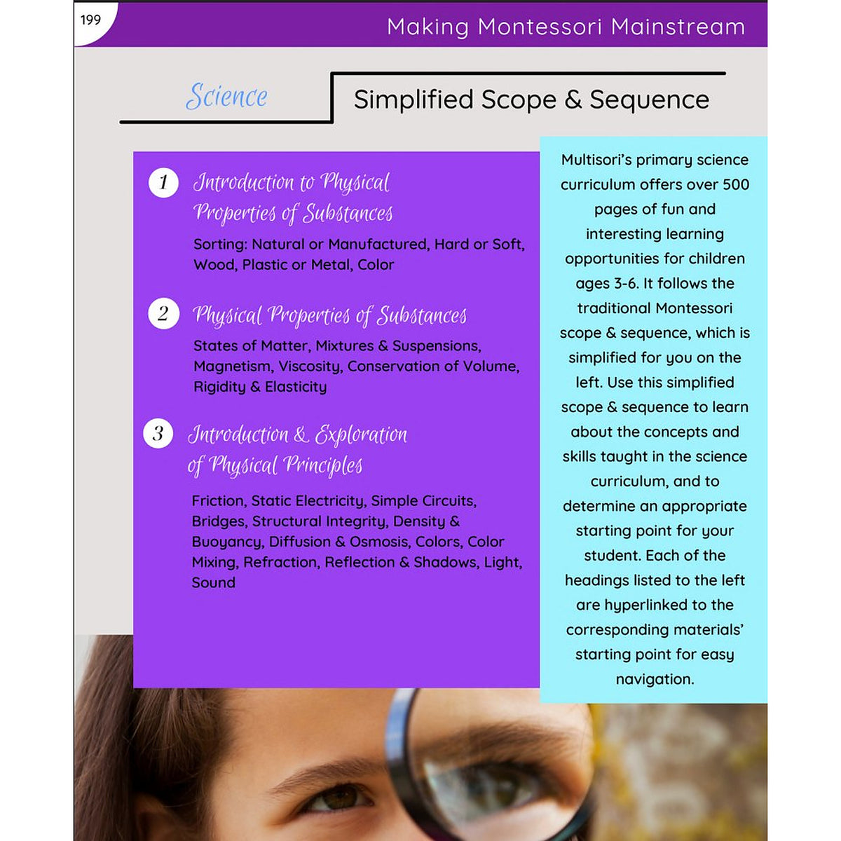 Montessori Primary Science Curriculum (Ages 3-6)