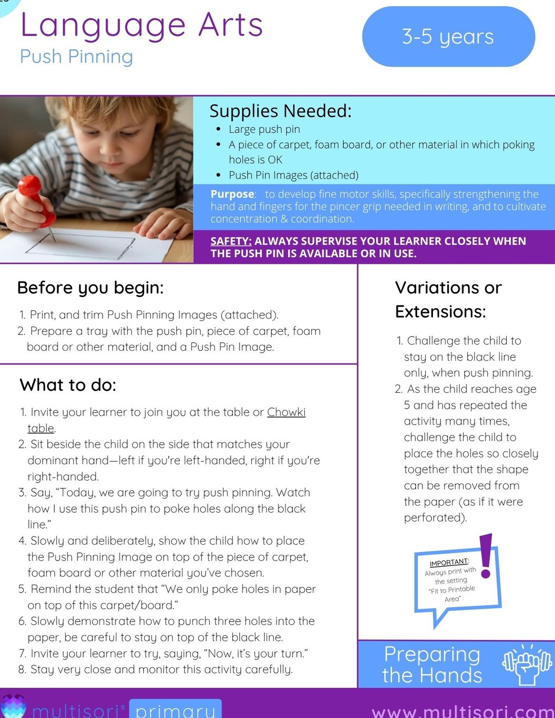 Sample page: scripted lesson